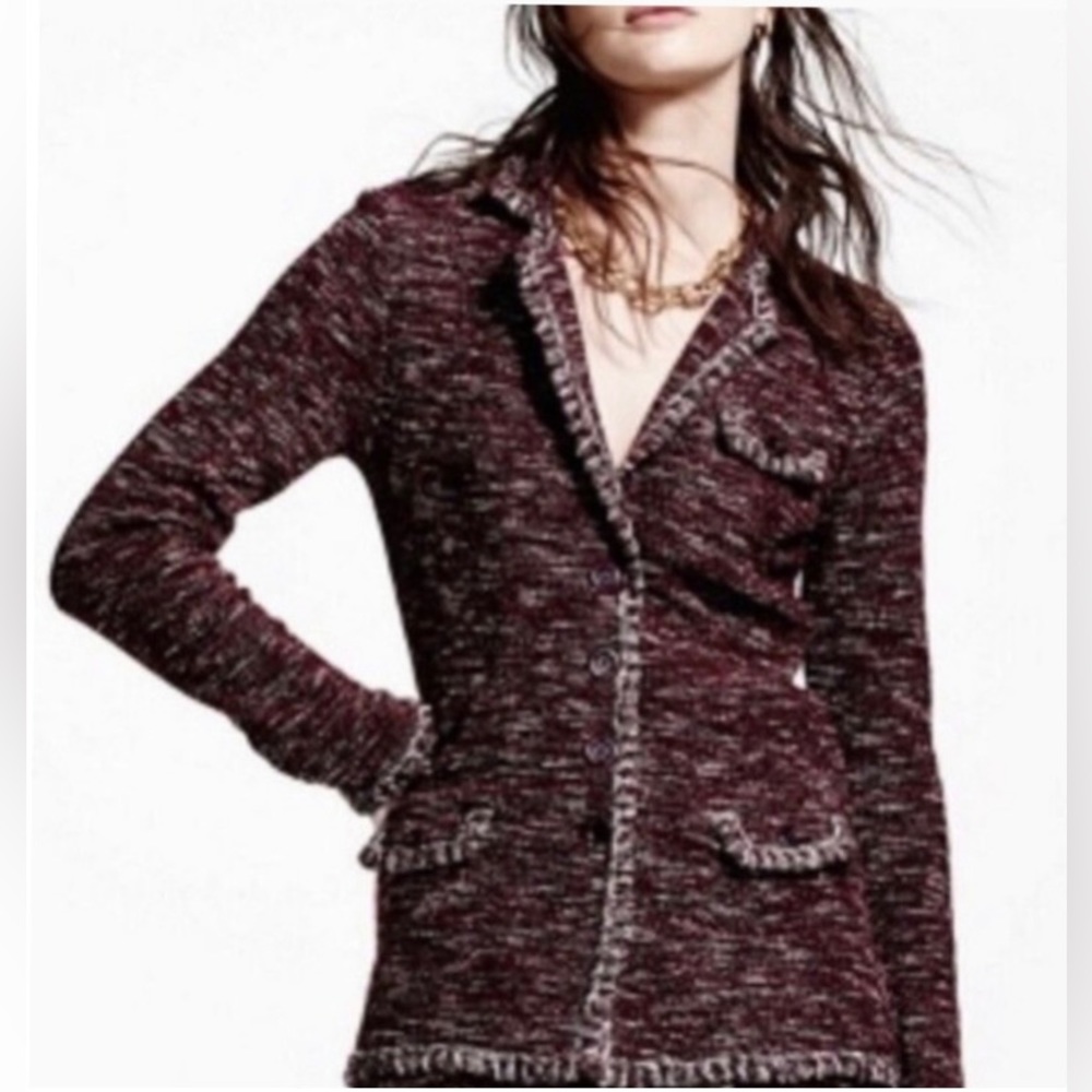 Brooks Brothers sweater blazer Shacket size medium cotton blend